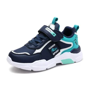Fashion Children’s Sports Casual Shoes Custom Logo Wear resistant Non slip TPR Breathable Kids Sneakers