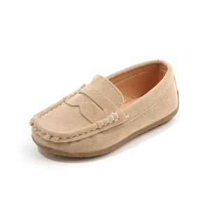 Fashion Classic Outdoor Children Boy School Party Shoes Soft Flannel Leather Toddler Moccasin Children Loafers Shoes
