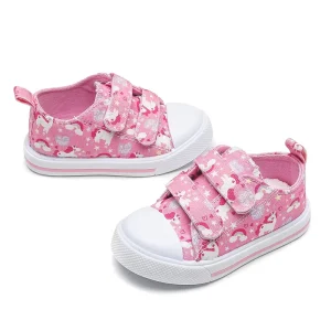 Fashion Colorful Princess Kid Cute Buckle Cotton Casual Shoes for Baby Boys and Girls High Quality Sport Canvas Sneakers