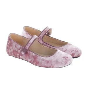 Fashion Custom Logo High-end Velvet Fabric Kids Mary Jane Shoes