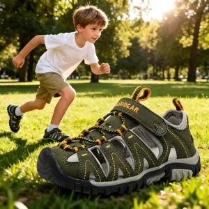 Fashion Custom Outdoor Athletic Beach Shoes Closed Toe Boys Sport Shoes