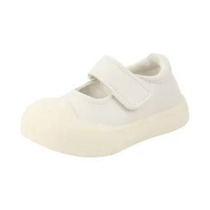 Fashion Design Children’s Casual Shoes Adjustable Strap Kids Leather Walking Shoes for Sports