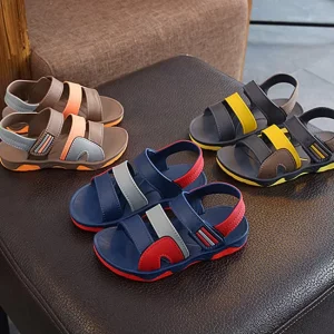 Fashion Design Flat Kid Shoes Summer Comfortable Kids Shoes Boys Breathable Beach Shoes for Boys