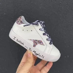 Fashion Dirty Children Star Shoe Custom Toddler Baby Boys Kids Casual Sneakers Designer Leather Sport Shoes for Girl
