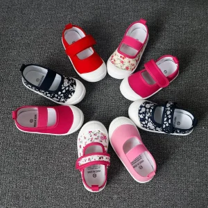 Fashion Kids Anti-slip Canvas Shoes Little Girls Little Boy Walking Shoe Casual Children’s Shoes