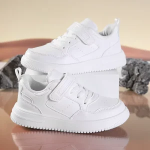 Fashion Kids Boy Running Sport Shoes, White Sneakers, Children Outdoor Lightweight Breathable EVA