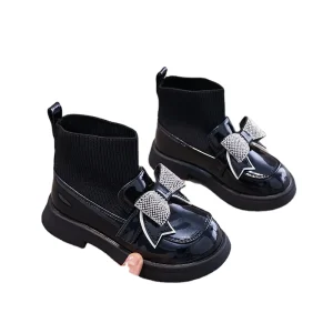 Fashion Kids Casual Shoes Soft Bottom Princess Short Boots Girls Sneakers Comfortable Walking Slip on Sports Shoes Children Boys