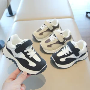 Fashion Kids Running Sneakers Spring Autumn Breathable Soft Sole Casual Kids Sport Shoes