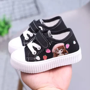 Fashion Kids Shoes Toddlers Canvas Sneakers Slip on Comfortable Casual Running Tennis Shoes for Boys Girls