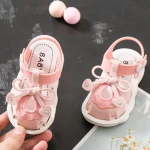Fashion Lovely Cartoon Soft Infant Kids Toddler Shoes Soft Bottom Lightweight Outdoor Princess Toddler Shoes
