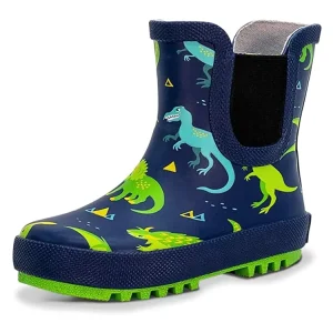 Fashion Low Calf Waterproof Shoes Kids Rubber Rain Boots