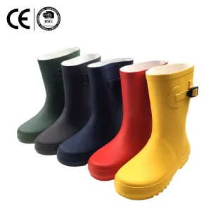 Fashion Non Slip Bottom Rubber Kids Rain Boots