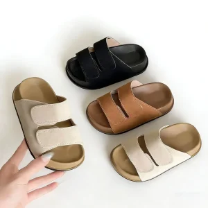 Fashion Platform Slippers Unisex Trendy Summer Breathable Korean style Shoe Open Toe Boots Half Sandals