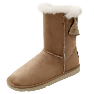 Fashion Sheepskin Kids Women Winter Snow Real Fur Boots