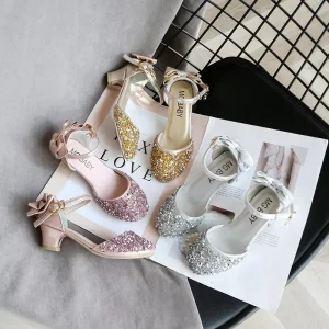 Fashion Soft Girls Flat Dress Baby Party Kids Dance Shoes Kids Flower Girl Shoe Girls Dressy Shoes