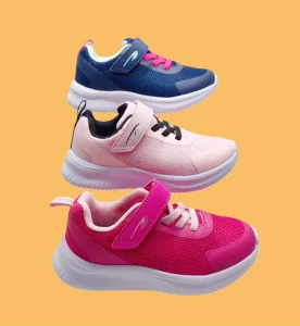 Fashion Spring Autumn Children Cemented Sneakers Mesh Breathable Solid Color Casual Sports Shoes for Kids