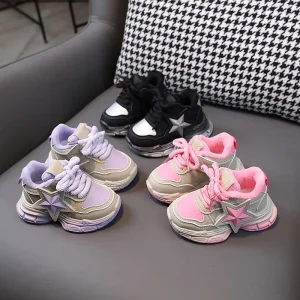Fashion Spring Autumn Non slip Children Stars Sneakers 1 6 Years Boys’ Sports & Girls’ Running Shoes