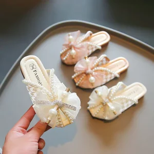 Fashion Summer Baby Children Sandals Pear Princess Kids Girls Slippers