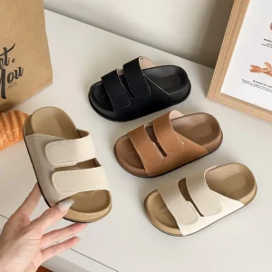 Fashion Summer Casual Children’s Open Toe Breathable Thick-soled Sandals Outdoor Slip-On Slipper for Kid Boys and Girls