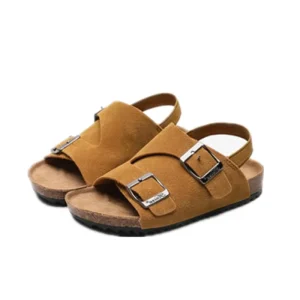 Fashion Summer High Quality Leather Children’s Sandals for Girls and Boy Kids Shoes Baby Children’s Casual Custom Shoes