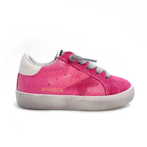 Fashion Walking Style Kids Sneakers Female Toddler Baby Girls Sports Footwear Star Pink Leather Children Casual Shoes