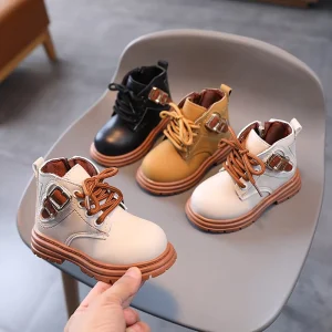 Fashion Western Kids Cowgirl Boots Rubber Sole Ankle Baby Children’s Shoes Boys Winter Casual Toddlers Girls Boot