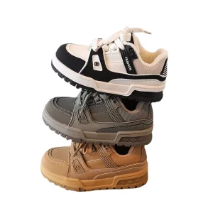 Fashion Winter Baby Casual Warm Plus Cotton Running Sneakers for Boys Girls Children Thicken Fleece Sneaker Kids Toddler Shoes