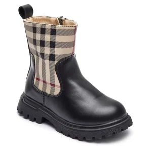 Fashion Zipper Boots for Children Rubber Sole Stylish Walking Martin Boots Girls Customized Kids Ankle Boot Shoes