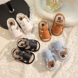 Fashionable Boy Child Sandal Toddler New Born Baby Girl Footwear New Styles Summer Walking Flat Kids Infant Sandals