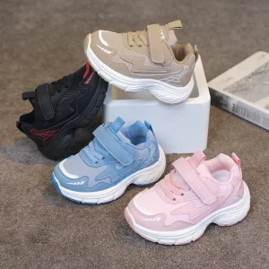 Fashionable Kids Sneakers, Spring Autumn, Breathable Outdoor Sports Running Shoes for Boy Girl