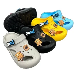 Fashionable Large Hole Breathable Lightweight Anti collision Cartoon Animation Slip On Sandals EVA Cute Shoes Children’s Shoes