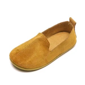 Fashionable Suede Leather PU Kids Casual Shoes Easy Wear Anti skid Loafer Shoes