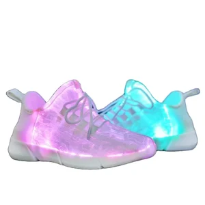 Fiber Optic LED Shoes Light Up Sneakers for Women Men with USB Charging Flashing Festivals Party Dance Luminous Kids Shoes