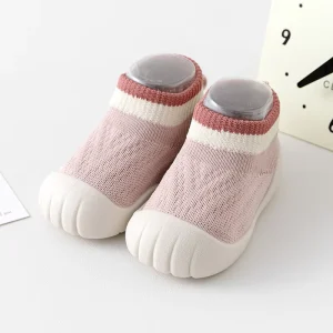 First Walker Baby Breathable Infant Toddler Sock Shoes Soft Rubber Sole Kids Girls Boys Slip On Casual Shoes