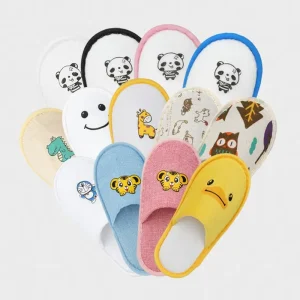 Five-Star Hotel Children’s Disposable Portable Anti-Slip Thickened Panda Design Autumn Winter Slippers Qishi Model 01