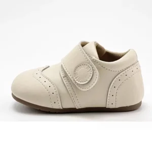 Flat Children’s Casual Shoes Fashionable Cute and Handsome Baby Shoe Leather and Hook &loop Loafers for Boy’s
