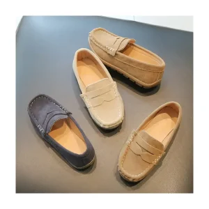 Flat Children’s Designer Dress Shoes Classical Kids Formal Shoes Girls Boys Latest Slip On Baby Dress Shoes Footwear