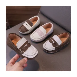 Flat Children’s Designer Dress Shoes Classical Kids Formal Shoes Girls Boys Latest Slip On Baby Dress Shoes Footwear