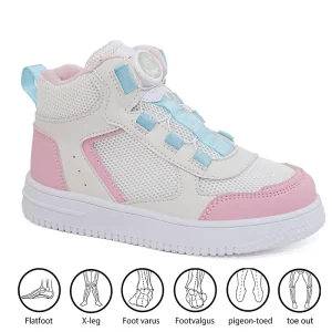 Flat Feet Customized Non Slip Pediatric Rehabilitation Children Orthopedic Shoes Hook Loop Closure Optional 3D Printed Support