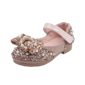 Flat Girls Dress Shoes Kids Princess Shining Leather Shoes Baby Sandals for Girls