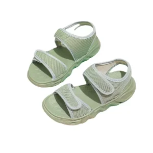 Flexible Mesh Fabric Baby Boys Girls Sandals 0-3 Years Toddler Beach Sandals Anti-Slip Summer Shoes