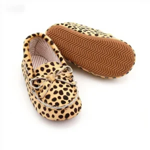 Flexible Rubber Sole Kids Loafer Shoes Kids Moccasin Non Slip Flat Casual Shoes for Toddlers