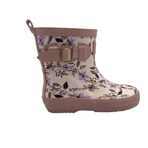 Flowers Pattern Kids Rubber Rain Boots Children Wellington Boots Waterproof Custom Rain Boots Inserts Kids