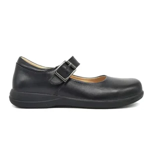 For Choozii High End Fancy Girls School Shoes Genuine Leather with Buckle New Arrival Black School Shoes for Summer and Spring