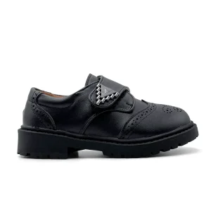Formal Children Dress Shoes Fashion Trend Boys Black Polish Shoes New Style Rubber Sole Young Leather Shoes for Kids
