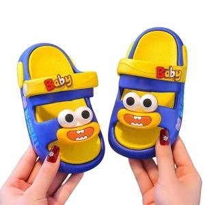 Frog Princess Cartoon Summer Bathing Sandals for Kids Boys Girls Non Slip Beach Slippers Slip On Closure Fashion Trend