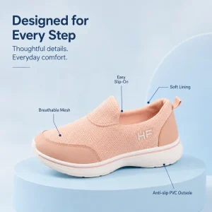 Full Size Family Slip on Casual Shoes Breathable Mesh PU Overlay Light Cushion PVC Sole Kids Women Walking Sneakers Size 25 41