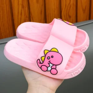 Funny Children Slippers Cute Dinosaur shaped Home Non slip Boys Kids Slippers Toddler Girls Shoes