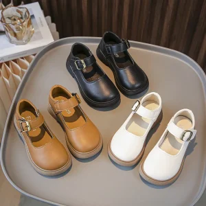 G.DUCK COOL Children Kid Boys Girls Dress Shoes Formal Toddler Loafer Boys Leather Oxford Shoes Kids Black School Shoes