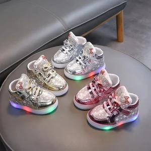 G.DUCK COOL Fashion Led With Flashing Light Sneaker Light Casual Toddler Boys Girls Kids Running Sport Children’s Shoes